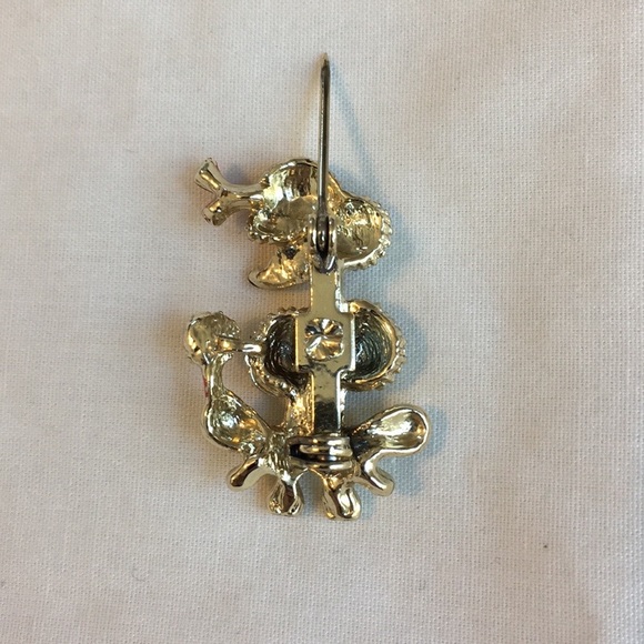 Cute Vintage French Poodle Gold Tone Brooch - Picture 4 of 9